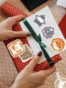 50 Stücke Cartoon Tier Poststempel Aufkleber - und süße Designs - perfekt für Wasserflaschen, Handyhüllen, Scrapbooks, Aufbewahrungsboxen, Skateboards, Laptops und Koffer - lustige Geschenke - Verschiedenfarbig - Übersicht 3