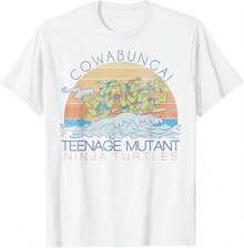 Teenage Mutant  Cowabunga Surf T-Shirt - White - View 2