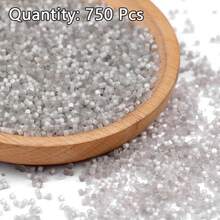 Aproximadamente 750 piezas de cuentas de vidrio de 2mm, cuentas para enhebrar para hacer joyas DIY, manualidades, decoración de bordados - Tubo de alambre de dibujo - Ver 21