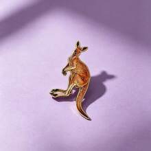 Kangaroo Enamel Brooch Pins Fashion Decorative Brooches Ornaments Lapel Bag Badges Jewelry Gifts - Burnt Orange - View 6