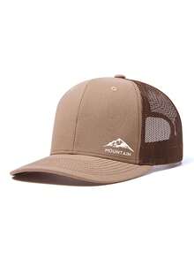 Mũ lưỡi trai unisex in chữ hình đỉnh núi, chất liệu lưới polyester, đa năng, thích hợp làm quà tặng cho gia đình, bạn bè, người yêu, dịp Giáng sinh, Ngày của Mẹ, Ngày của Cha, Ngày Nhà giáo, sinh nhật. - Nhiều màu - Xem 16