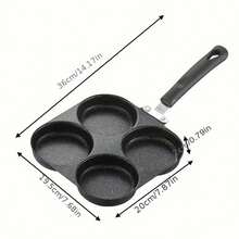 4-Cup Non-Stick Frying Pan, Perfect For Breakfast; Ideal For Frying Eggs, Pancakes And Sausages; Suitable For Induction, Gas And Electric Stoves. Kitchen Cooking Pot - View 10