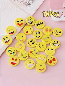 10/30/60 buah Penghapus Mini Wajah Tersenyum Lucu, Desain Menarik, Cocok untuk Kantor dan Ruang Kelas, Dapat Digunakan sebagai Dekorasi, Dapat Digunakan sebagai Hadiah Pengajaran, Kemasan Acak, Kembali ke Sekolah - A - View 9