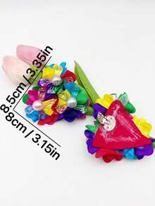 2 piezas Nuevos elegantes clips para zapatos con detalles de cristales de colores desmontables - Perfectos para bodas, fiestas nupciales y tacones altos - Multicolor - Ver 8