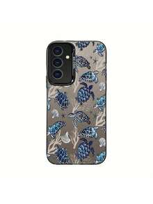 Funda de teléfono móvil con patrón de tortuga adecuada para  para iPhone 16/PRO/PROMAX/PLUS/15/15PLUS/15PRO/15PROMAX/14/14PLUS/14PRO/14PROMAX/13/13Mini/13PRO/13PROMAX/12/12Mini/11/8/7/SE - Negro - Ver 4