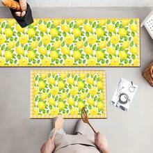 1pc, Home Decor, Lemon Pattern Printed Floor Mat, Diatomaceous Earth Kitchen Rug, Kitchen Mat, Floor Mat, Easy To Clean, Printed Rectangular, Suitable For Living Room, Bedroom, Hallway, Bathroom, Laundry Room - Polyester Carpet, Suitable For Indoor And Outdoor Home Decor - Multicolor - View 16