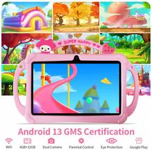 Kids Tablet, 7 Inch Android Tablet, 2GB+32GB, WiFi, IPS Screen, Parental Control, Games, Learning Educational Tablet For Toddlers - hồng - Xem 2