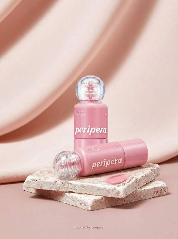 Peripera Syrupy Tok Cheek Liquid Blush 07 Fluffy Pink 9 G – Liquid Blush, Dewy Finish, For Makeup Enthusiasts, Fluffy Pink, Suitable For Daily Makeup Routine