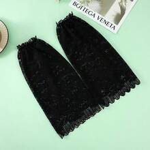 1 Pair Lace Floral Sun Protection Sleeves, Nylon Breathable Elegant Fresh Sun Protection Sleeves, Elegant Style Sun Protection Sleeves - Lace - View 14
