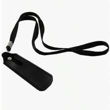 1pc Black PU Pouch With Long Lanyard Pouch Cover Case For Vape Devices,Anti-Loss Lanyard - Black - View 6