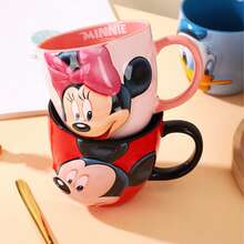 Disney 迪士尼聯名設計 禮月杯 - 高設計感創意 3D 浮雕杯 - 日用飲水杯 - 情侶咖啡杯 - 彩色 - 查看 2