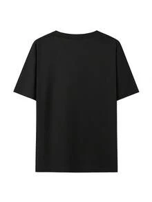 Nueva Camiseta Holgada, Cómoda, Versátil y Suave, Camiseta a la Moda, Top Elástico Estilo Hip-hop, Sensación Exquisita, Textura Juvenil - Blanco - Ver 10