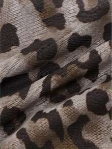 Women's Short Tube Top With Tassels And Leopard Print - 豹 - 查看 7