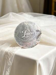 Personalized Shell-Shaped Acrylic Name Plate - Elegant Wedding Table Decor Suitable For Beach Weddings, Bridal Showers, Holiday Name Cards, Shell-Themed Welcome Cards And Table Decorations - Multicolor - View 4