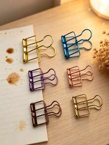 Multi-Functional Metal Clip Calendar Long Tail Clip Ticket Clip Phoenix Tail Clip Invoice Clip File Folder Swallow Tail Clip Creative Desktop Organizer - A - View 1