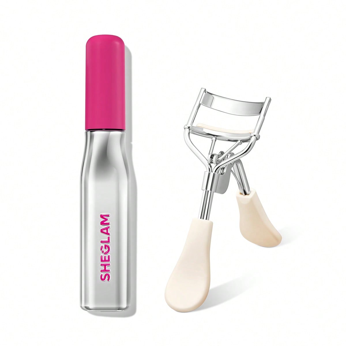 Shein Women's Black [2 Pcs] Lashlighter Up & Out Mascara & Lash Curler Bundle Set Brand Beauty Cosmetic Makeup For And Girls