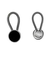 1pc Shirt Collar Button Extender, Men's Dress Shirt Collar Button Extender, Comfortable Tie Extender, Great Gift, Metal Collar Button Extender, Elastic Collar Extender, Magic Button, Men's Dress Shirt Can Expand Half Size, Great Gift - Multicolor - View 10