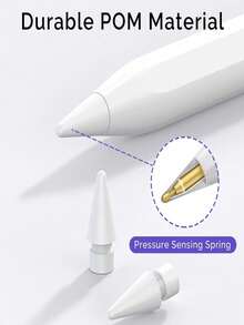 3/6/9 piezas Puntas de repuesto compatibles con Apple Pencil de 1ra/2da generación, compatibles con puntas de lápiz iPad Pro de 1ra/2da generación - Multicolor - Ver 6
