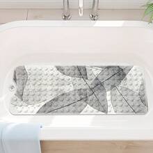 1pc Bathroom Anti-Slip Mat, PVC Material With Suction Cups, Vein Textured, 16"X39" Universal Size, Shower Tub Non-Slip Pad, Durable & Easy To Clean, Versatile For Home, Living Room, Bathroom,Room Decor,Travel Essential - Multicolor - View 3