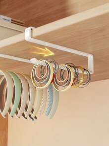 1pc Hair Accessory Storage Organizer, Wall Mounted Hair Tie/Headband Holder, No Drill Needed - Multicolor - View 5