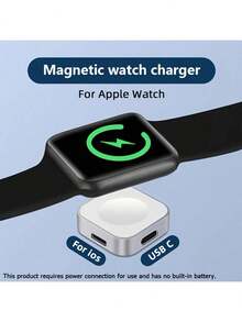 Charging Cable For Apple Watch - USB Connector, Lightweight & Portable, Compatible With IWatch Series S10, Ultra 2, And SE - Ideal Easter & Holiday Gift, Smart Watch Charger, Tech Accessory-Works Only With Power Supply Plugged In - Multicolor - View 6