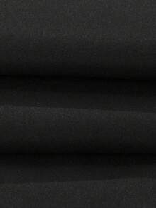 Plus Size Men's Casual Lightweight Drawstring Waist Cargo Pants, Versatile For Spring/Summer - Black - View 7