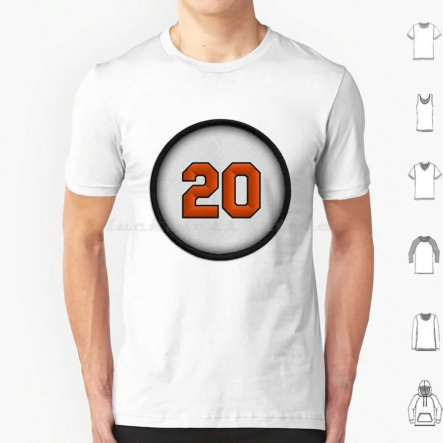 20-Robby T Shirt Big Size 100% Cotton 20 Number 20 Robby The Judge Pencils Hitter Player Frank Robinson Maryland Baltimores - 款式 - 查看 1