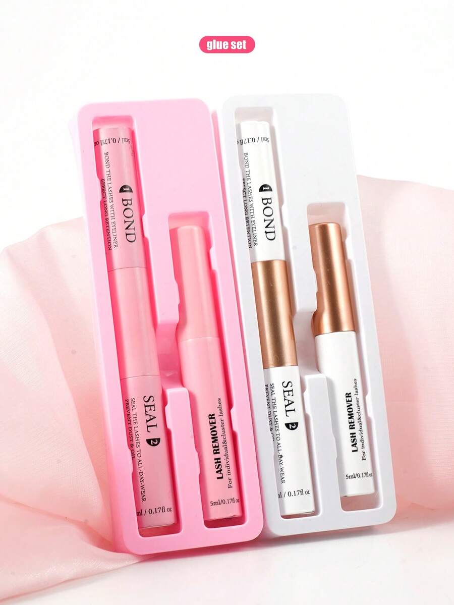 Eyelash Extension Kit - Glue + Makeup Remover Oil, Sweat-Proof, Waterproof, Gentle, Quick-Drying, Suitable For Daily Makeup Or Outdoor Events - View 1