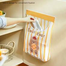 Kitchen Adhesive Plastic Bag Trash Bag Storage Bag Large Capacity Miscellaneous Hanging Bag Breathable Storage Bag Storage Organizer - View 3