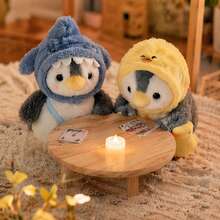 3.94in Cute Penguin Plush Toy-Fluffy And Soft.Halloween Costume Party Favor Silicone Baby Doll Full Silicone Body Reborn Baby Dolls Stuffed Animals Teddy Bear Room Decor Squishy Crunch Squishy Squish Squishy's Squishy>Jumbo Toys - Multicolor - View 6