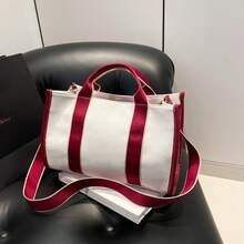 Bolso de mano moderno y versátil para mujer, estilo casual elegante con un toque de alta gama, bolso de hombro estiloso ideal para ir de compras, diseño de nicho a la moda, versión coreana, bolso tote de gran capacidad para primavera y verano, bolso de hombro y bandolera para mujer. - Rosa - Ver 4
