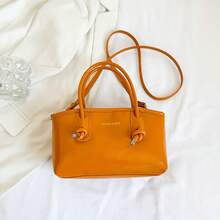 Bolso de mano moderno y versátil para mujer, estilo casual elegante con un toque de alta gama, bolso de hombro estiloso ideal para ir de compras, nuevo bolso tote pequeño y elegante para mujer 2026, nuevo bolso francés de nicho para ir al trabajo, bolso de hombro y bandolera de gran capacidad. - Negro - Ver 10