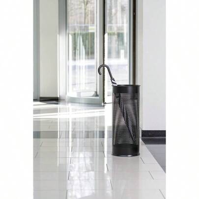 Umbrella Stand In Black - Made From Strong Stainless Steel - Perforated Design To Help Air Flow Drying - 28.5 Litre Capacity Adults World Book Day