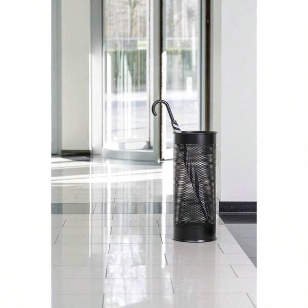 Umbrella Stand In Black - Made From Strong Stainless Steel - Perforated Design To Help Air Flow Drying - 28.5 Litre Capacity Adults World Book Day