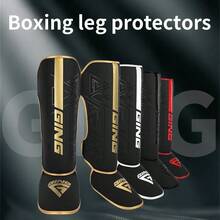 GING Boxing Muay Thai Shin Guards, Sanda Combat Sports Shin Pads, Adult & Youth Unisex Training Protective Gear, Thickened Taekwondo - Multicolor - View 2