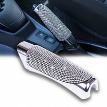 1pc Sparkling Rhinestone Decorated Car Handbrake Cover, Fashionable Shiny Handbrake Protector, Universal Women's Car Interior Decor Accessory - 1pc - View 13