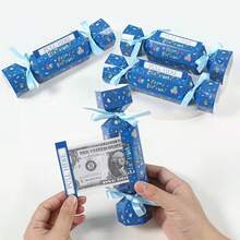 生日現金禮物盒，金錢驚喜盒，拉出式金錢盒，糖果抽屜盒，生日派對驚喜禮物盒，現金收納盒，派對伴手禮糖果盒，適用於兒童與成人的金錢禮物包裝盒 - A - 查看 5