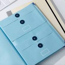 1 paquete de carpeta expandible de tela teñida personalizada, para documentos importantes, archivos de emergencia, certificados de nacimiento, tarjetas de social, pasaportes, fotos y cartas - Multicolor - Ver 4