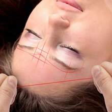 10m White Microblading Mapping Ink Line, Eyebrow Positioning Measuring Tool For Semi-Permanent Makeup - Multicolor - View 2
