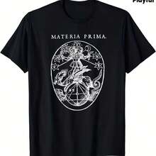 Printed T-Shirt For Men And Women - 黑色 - 查看 1