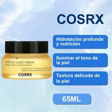 Crema Ligera de Propóleos COSRX 65ml - Hidratante y Calmante, Repara la Barrera Cutánea, Control de Grasa, Ideal para Piel Grasa, Mixta y Sensible, Regalo Perfecto para Mujeres - Blanco - Ver 1