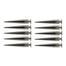 10Pcs 7x40mm Cone Screw Metal Studs Leathercraft Rivet Spikes Decor For DIY Leather Craft Bags Shoes - Light Grey - 查看 1