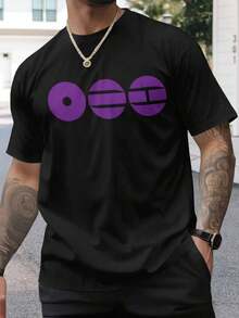 Herren T Shirt Sommer Kurzarm Atmungsaktiv Modisch Bequem Freizeit  Fashion Must Have Neu - 黑色 - 查看 2