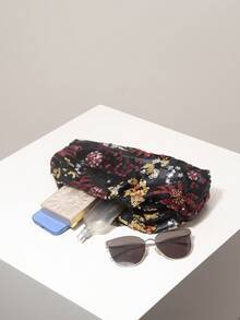 (隨機圖案) 女款手拿包、亮片包、花卉、刺繡、百褶包、晚宴、派對穿搭、舞會包、舞會配件、婚禮用品、優雅、禮物 - 彩色 - 查看 7