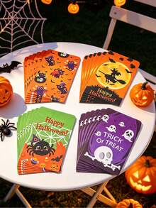 27pcs Halloween Gift Bags With Stickers, Halloween Cash Envelopes, Halloween Candy & Cookie Bags, Snack Bags, Halloween Gift Wrapping Supplies, Halloween Decorations, Trick Or Treat, Halloween Party Supplies, Halloween Gifts, Party Favor Bags - Halloween Ghost Witch - View 11