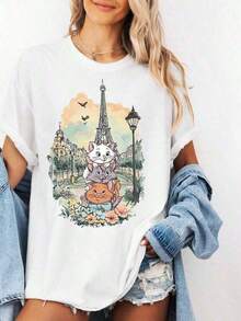 Disney Loose Oversize The Aristocats Shirt, Family Matching Shirt,Marie Aristocats, Cat Lovers Shirt,Animal Kingdom Shirt, Tee,Disney Cat Tee  -- Disneys Disneyland Paris The Magic Kingdom Disneyesque The House Of Mouse Mickey Mouse Empire Modest Summer Outfits Take That T Shirt Summer Coord Tops For Women Summer Summer Clothes Women Summer Clothes Summer Tops Summer Tops Women Summer Co Ord Summer Top Summer Outfits White Top Black Top Holiday Outfits For Women  Tops For Women Summer Holiday Gifts Valentine's Day Gifts Earth Day Gifts Oktoberfest Gifts Summer Bank Holiday Gifts - trắng - Xem 1