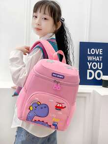 Cute Dinosaur Cartoon Backpack, Lightweight Daypack For Boys And Girls, Suitable For School, Travel And Vacation - A - View 9
