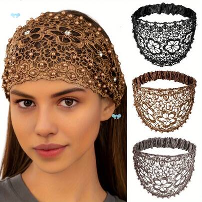 1pc Floral Print Bohemian Elastic Headband, Suitable For Daily, Home, Work, Date, Exercise, Comfortable And Durable