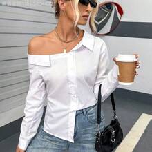 Women Blouses & Shirts - 白色的 - 查看 6