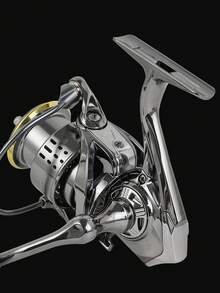 BILLINGS Spinning Reel,5.2:1Gear Ratio Spinning Fishing Reel,Freshwater Saltwater Fishing Reel,8KG Max Drag,Ultra Smooth Metal Spool,Metal Single/Double Rocker Left Right Interchangeable - Silver - View 9